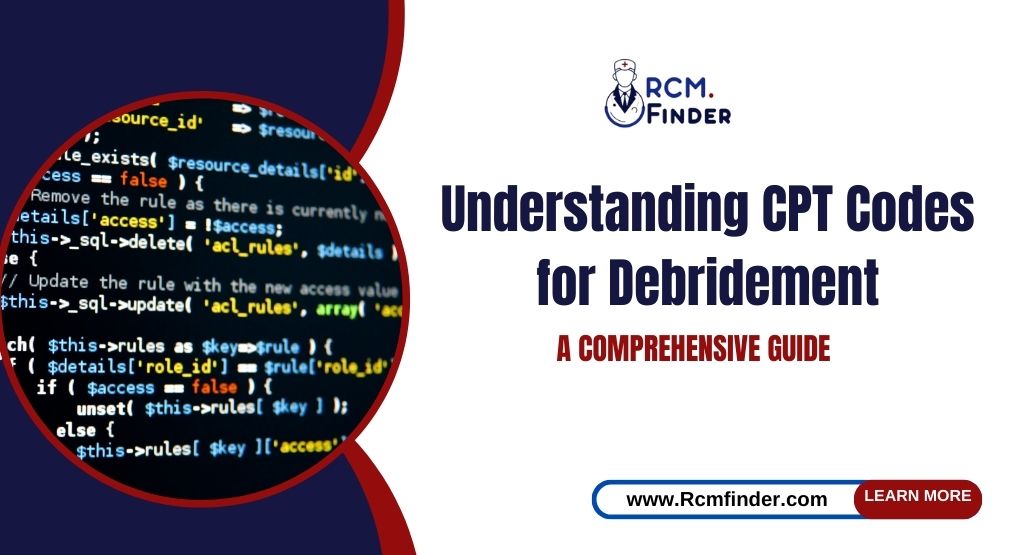 CPT codes for debridement