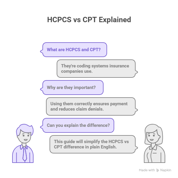HCPCS vs CPT
