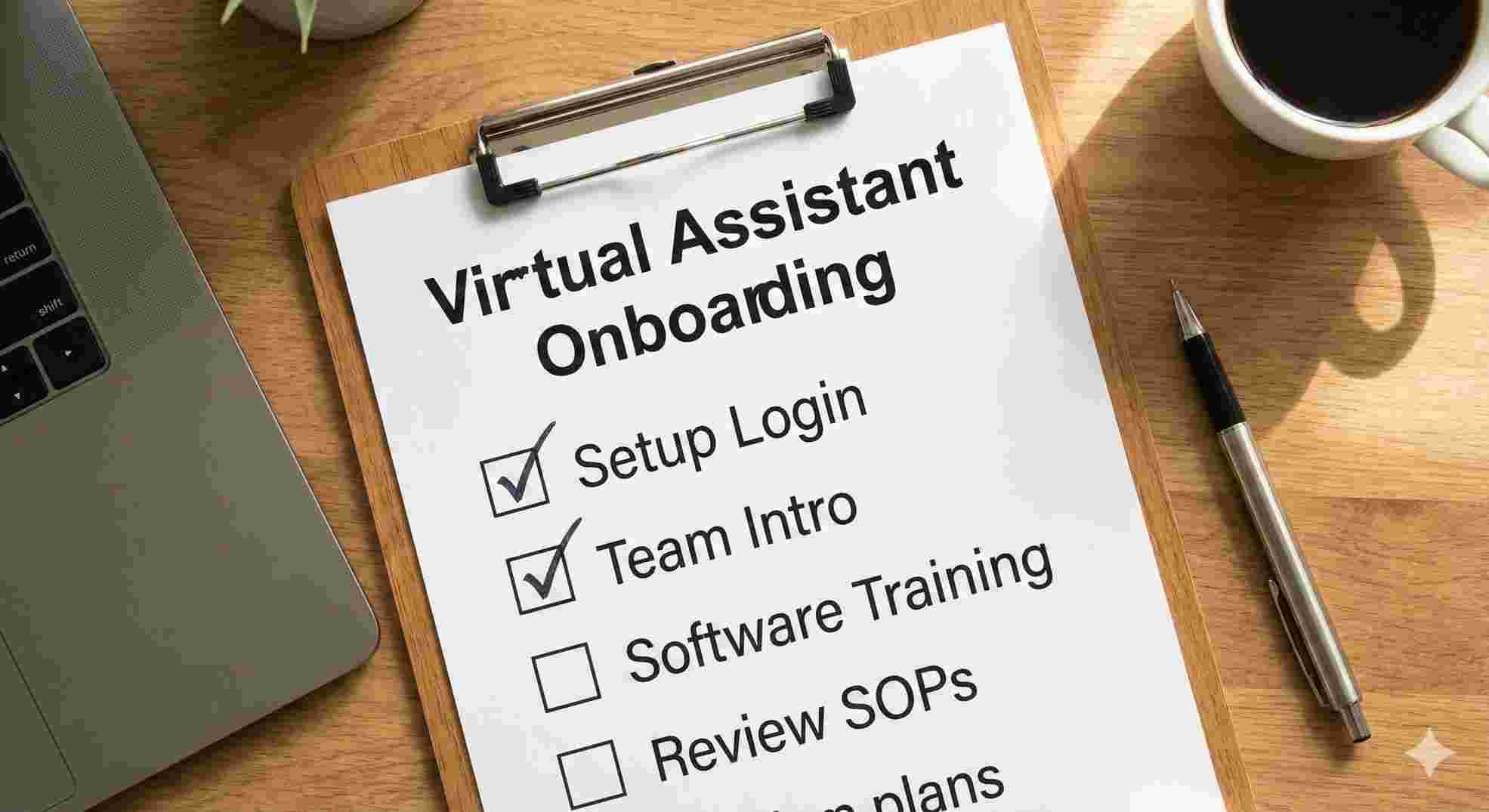 onboarding checklist for a new dental healthcare virtual assistant
