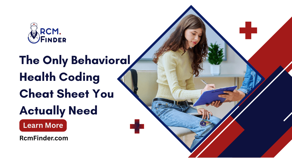 behavioral health coding cheat sheet