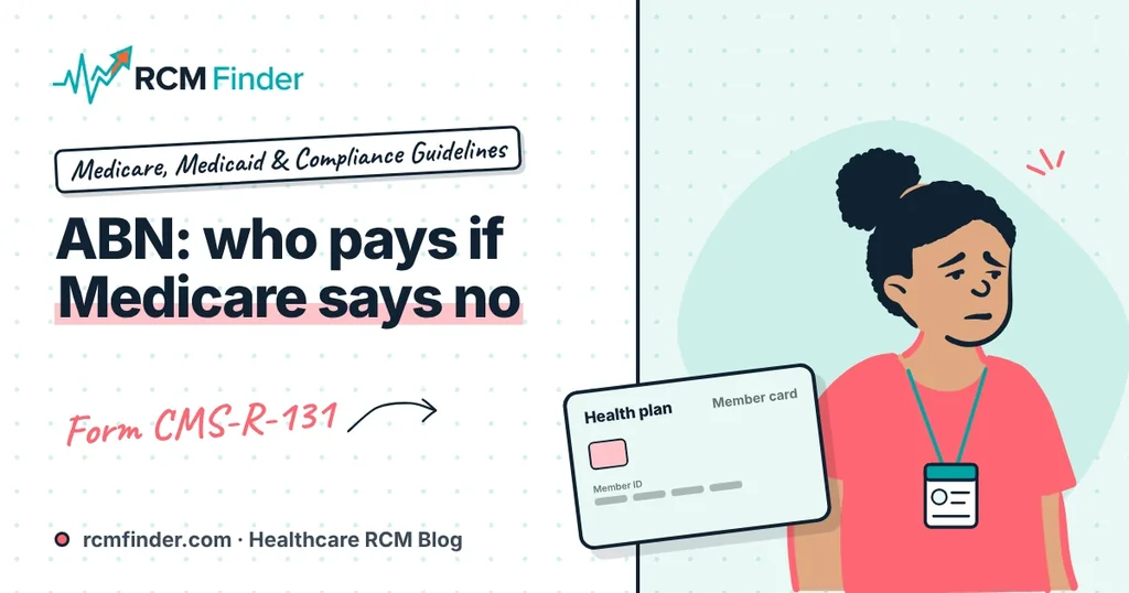 Patient signing a one-page notice form while a practice staff member explains the options
